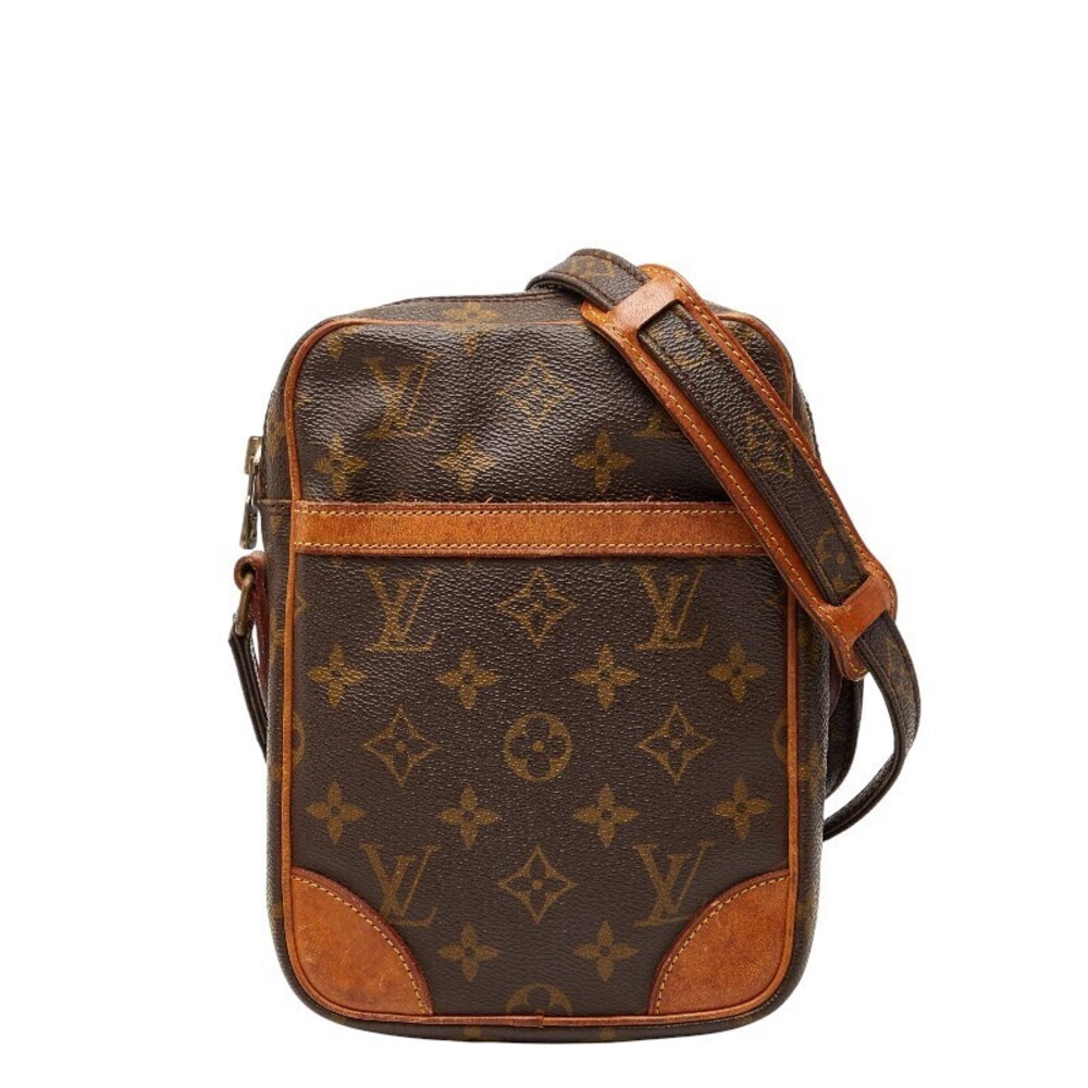 Louis Vuitton Monogram Danube Crossbody Bag Brown Leather